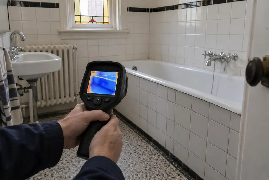 Lekdetectie Drunen – onderzoek in een badkamer van een oudere woning